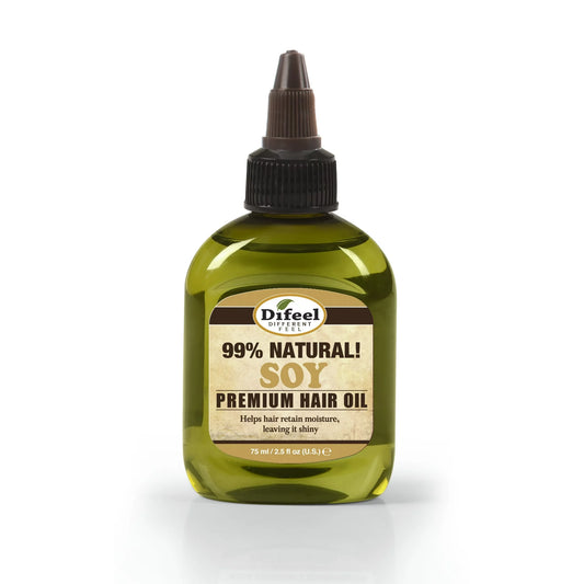 Difeel Premium Natural Hair Oil - Soy Oil 2.5 Oz.