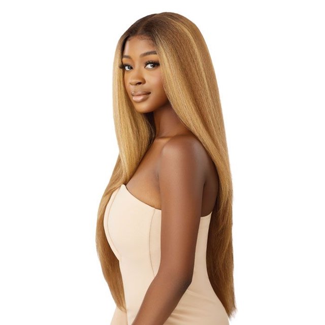 Melted Hairline Glueless HD Lace Front Wig Katika (Color:DR HONEY ALBURN)