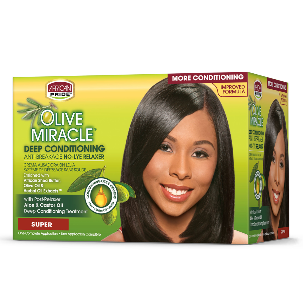 Olive Miracle Deep Conditioning No-Lye Relaxer Super