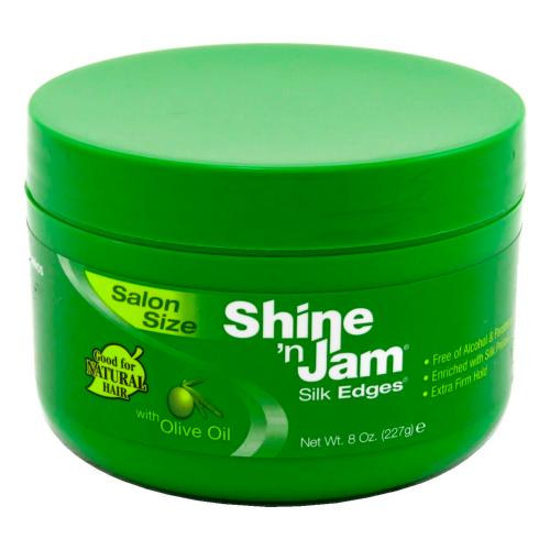 Shine 'n Jam Conditioning Gel Silk Edges With Olive Oil 8 oz