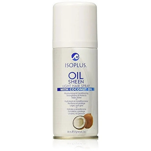 Oil Sheen Light Hair Spray with Coconut Oil, 2oz