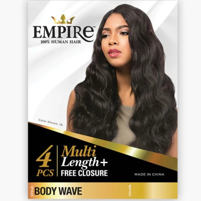 Empire Body Wave Closure 12/14/16" (1B)