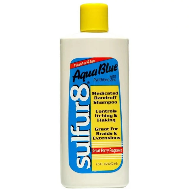 Aqua Blue Medicated Dandruff Shampoo 7.5 Oz.