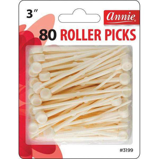 Plastic Roller Picks 3In 80Ct