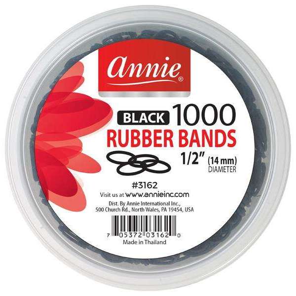 Rubber Bands 1000Ct Black