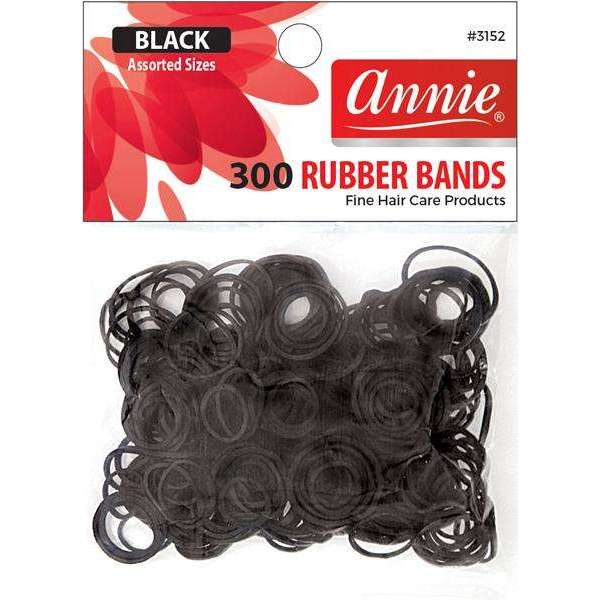 Rubber Bands Asst Size 300Ct Black