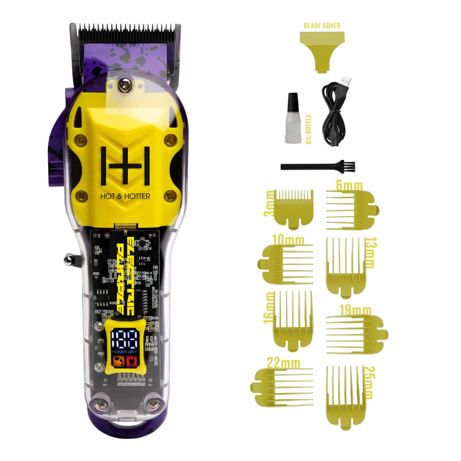 Professional Rechargeable Clippers Electric Purple
